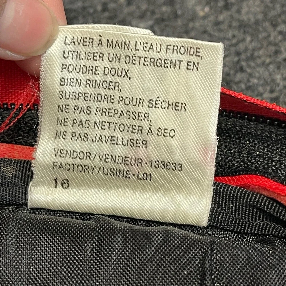The North Face Tenaya Backpack Red/Black Vintage‎ Bag Y2K Hiking Daypack